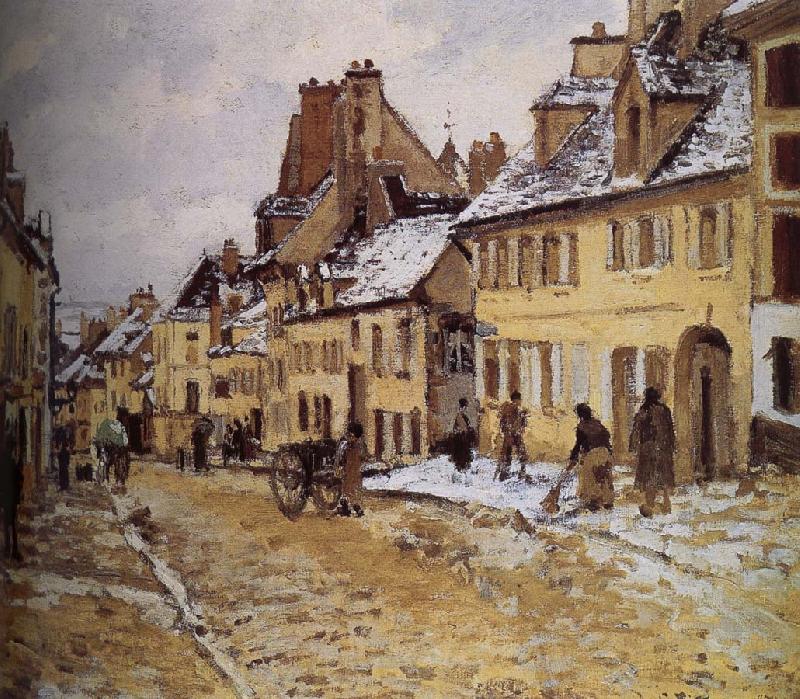 Camille Pissarro Leads to the loose multi tile this lucky Shao road France oil painting art